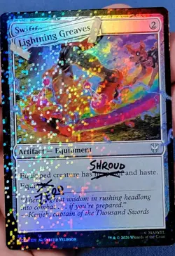 Deadpool Lightning Greaves Confetti Pool Party FOIL Secret Lair MTG 🔮 A - Image 1