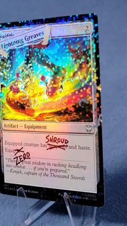 Deadpool Lightning Greaves Confetti Pool Party FOIL Secret Lair MTG 🔮 A - Image 5