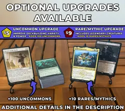 500 MTG Commander Bulk Lot + Uncommon Upgrade - Image 1