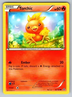 2015 Pokemon TCG XY Primal Clash Torchic 25/160 NM - Image 1