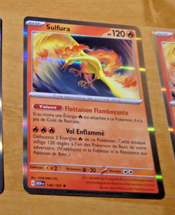 POKEMON 151 CARD CARTE HOLO 146/165 SULFURA FR JCC MINT 2023 - Image 1
