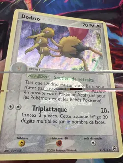 Carte Pokemon Dodrio Holo Reverse Pokeball 21/112 Ex Rouge Feu Vert Feuille Fr - Image 4