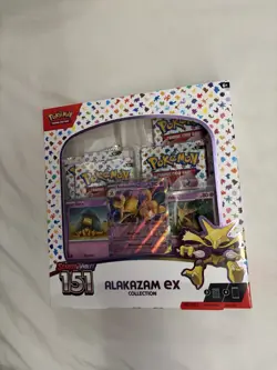Pokemon TCG Scarlet and Violet - 151 Alakazam ex Collection Box - 4 Packs 820650855269 - Image 2