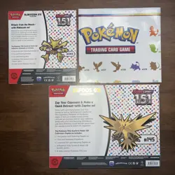 Pokemon TCG Scarlet and Violet 151 Zapdos ex & Alakazam ex Collection + Poster - Image 2