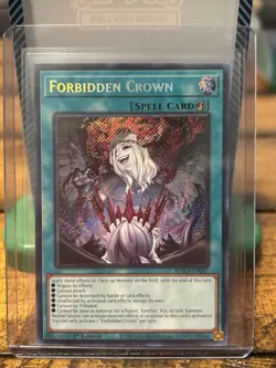 Forbidden Crown BPRO-EN067 1st Edition Secret Rare Burst Protocol Yu-Gi-Oh! TCG - Image 1