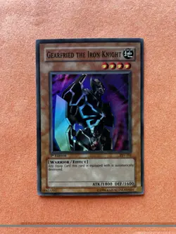 Yugioh Gearfried Iron Knight PSV-101 Pharaoh's Servant 1st Ed Super Rare 1800/1… - Image 1
