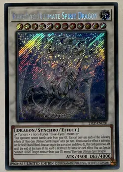 BLUE-EYES ULTIMATE SPIRIT DRAGON 25LP-EN020 SECRET RARE YUGIOH - Image 1