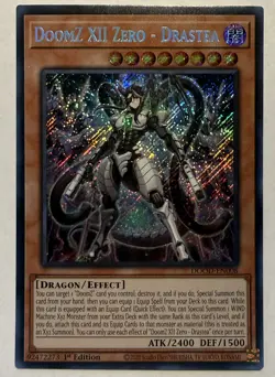DOOMZ XII ZERO - DRASTEA DOOD-EN008 SECRET RARE 1st EDITION YUGIOH - Image 1
