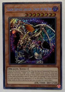 CHAOS EMPEROR DRAGON - ENVOY OF THE END IOC-EN000 SECRET RARE YUGIOH - Image 1