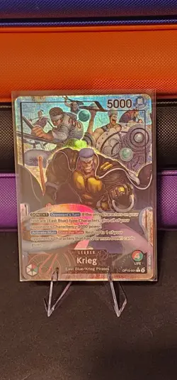 ONE PIECE ENGLISH Krieg (Alt Art) OP15-001 L Adventure on KAMI's Island - NM - Image 1