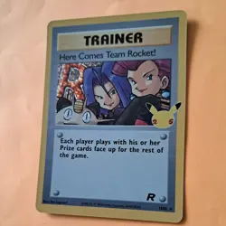Here Comes Team Rocket! 15/82 Celebrations Trainer Pokemon Card 25th Holo Rare - Image 3
