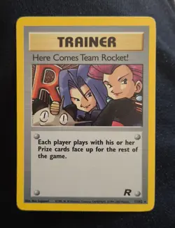 Pokemon TCG - Here Comes Team Rocket trainer - Holo Rare Card 15/82 2000 - Image 1
