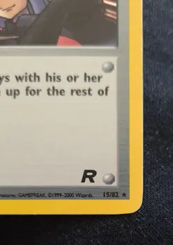 Pokemon TCG - Here Comes Team Rocket trainer - Holo Rare Card 15/82 2000 - Image 4