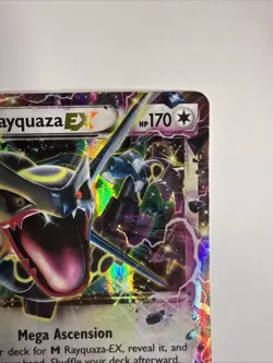 Pokemon TCG Rayquaza EX XY69 Full Art Holo Black Star Promo Card 2015 - Image 3