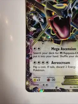 Pokemon TCG Rayquaza EX XY69 Full Art Holo Black Star Promo Card 2015 - Image 5