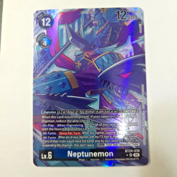 Digimon Card Game Neptunemon BT24-030 SR Alternate Art NM - Image 1