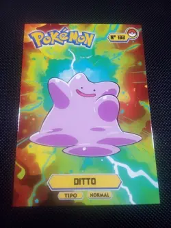 Pokemon 2024 Card Tops Pokedex Database Set Ditto 132 Peru US Seller - Image 1