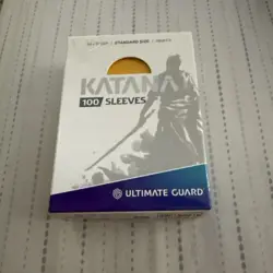 2 packs of 100 (200) Ultimate Guard Katana Yellow Standard Sized Card Sleeves - Image 1