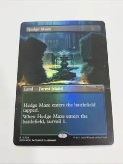 Hedge Maze Borderless Foil Card Karlov Manor Magic the Gathering - Image 2