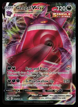 Gengar VMAX 157/264 Ultra Rare Fusion Strike Pokemon Card - Image 1