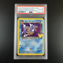 PSA 10 Dark Gyarados 8 Pokemon Celebrations Classic Collection Holo Graded Card - Image 1