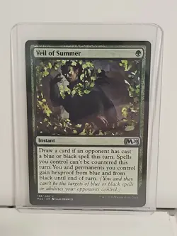 MTG Magic Veil of Summer Core Set 2020 M20 LP - Image 1