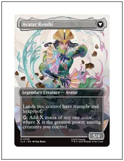 1x The Legend of Kyoshi, Borderless Art, Magic MTG NM - Image 2