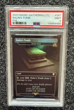 Lord Of The Rings MTG Balin's Tomb FOIL #357 PSA 9 - Image 1