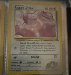 Pokemon Koga's Ditto Gym Challenge Holo Rare Unlimited 10/132 English 40 HP 2000 - Image 1