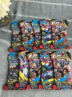 Pokemon Mega Evolution Booster Packs 10 Pack Lot - Image 2