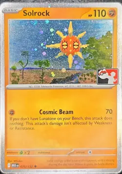 Solrock 075/132 Play! Pokemon Prize Pack Cosmos Holo TCG NM - Image 1