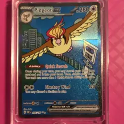 Pokemon TCG Pidgeot EX Holo Special Illustration Rare 225/197 SV03 280 HP - Image 1