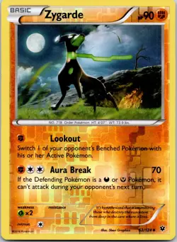 ZYGARDE - 52/124 Fates Collide - POKEMON Reverse Holo NM/M - Image 1