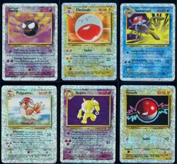 Pokemon LEGENDARY COLLECTION - 6 Reverse Holo Cards - ENG - Moderately Played - Image 1