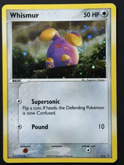 Whismur 019 Black Star Promo Holo SWIRL Pokemon TCG Vintage 2004 LP - Image 1