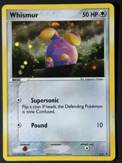 Whismur 019 Black Star Promo Holo SWIRL Pokemon TCG Vintage 2004 LP - Image 3