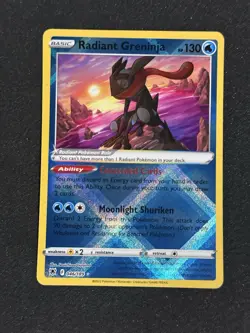 Pokemon TCG Radiant Greninja Astral Radiance Holo 046/189 NM Condition - Image 1