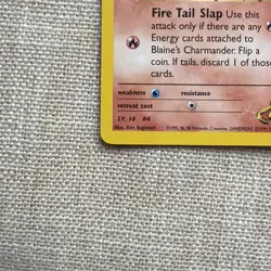 Pokemon Blaine's Charmander 60/132 Gym Challenge 1st Edition Regular Common - Image 3