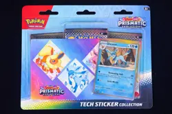 Pokemon Prismatic Evolutions Tech Sticker Collection 3 Pack Glaceon Sylveon - Image 1