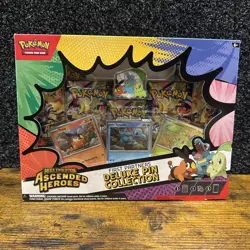 Pokemon TCG Ascended Heroes First Partner Deluxe Pin Collection New/Sealed - Image 1