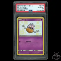 Inkay #SV17/SV94 PSA 10 Hidden Fates Pokemon 2019 - Image 1