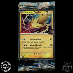 Team Rocket's Zapdos #070/182 Gamestop Promo Sealed Pokemon 2025 - Image 1