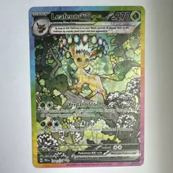 2025 Pokemon Prismatic Evolutions Leafeon Ex 144/131 SIR Mint - Image 1