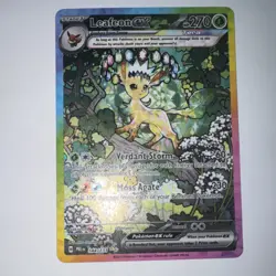 2025 Pokemon Prismatic Evolutions Leafeon Ex 144/131 SIR Mint - Image 4