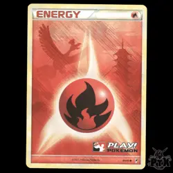Fire Energy PLAY! Holo #89/95 Call of Legends Promo NM/Near Mint Pokemon 2011 - Image 1