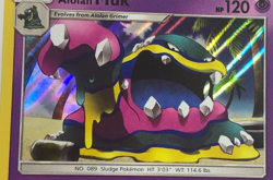Pokemon TCG SM Base set Holographic Alolan Muk 58/149 Near Mint - Image 2