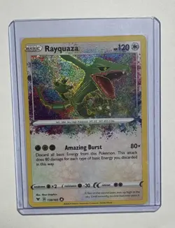 Pokemon TCG Rayquaza 138/185 Swsh04 Vivid Voltage Amazing Rare Holo English - Image 3