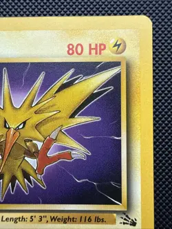 Zapdos 30/62 Rare Fossil Pokemon Unlimited NM - Image 4