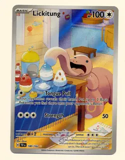 Pokemon Lickitung 180/162 SV05: Temporal Forces Illustration Rare - Image 1