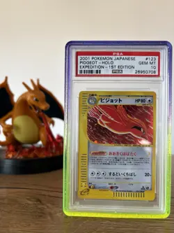 2001 Pokemon Expedition Pidgeot 123 Holo 1st Edition PSA 10 - Image 1